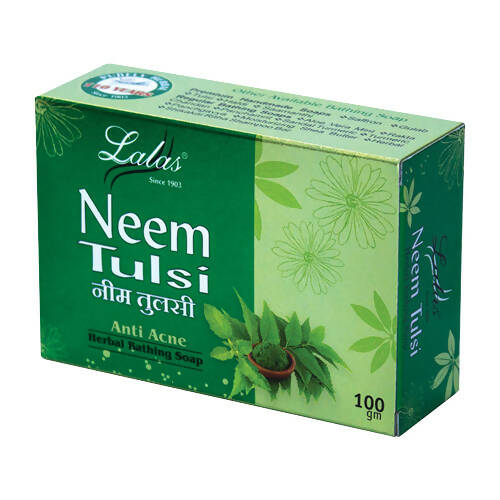 Lalas Neem Tulsi Anti Acne Herbal Bathing Soap - Grab2buy