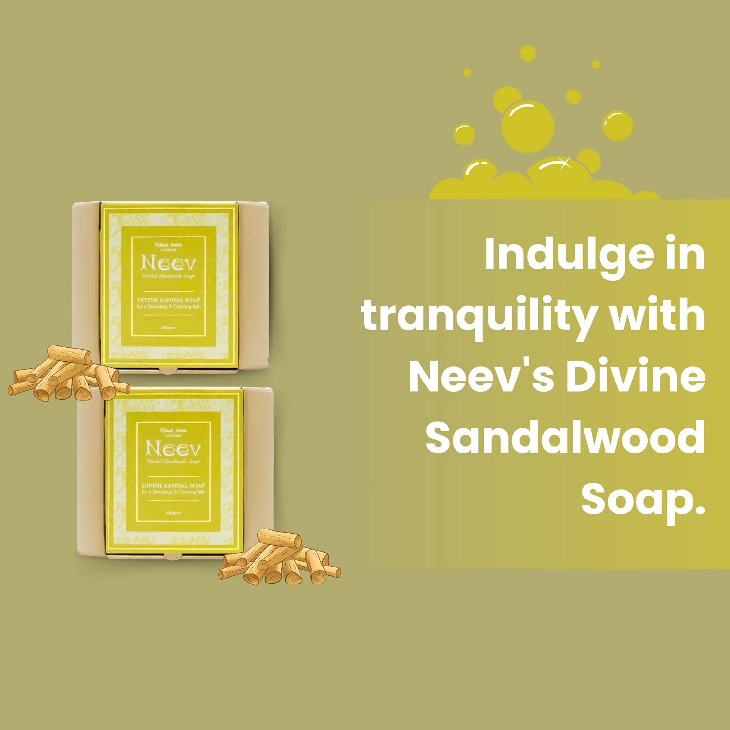 Neev Herbal Handmade Soap Divine Sandal Soap