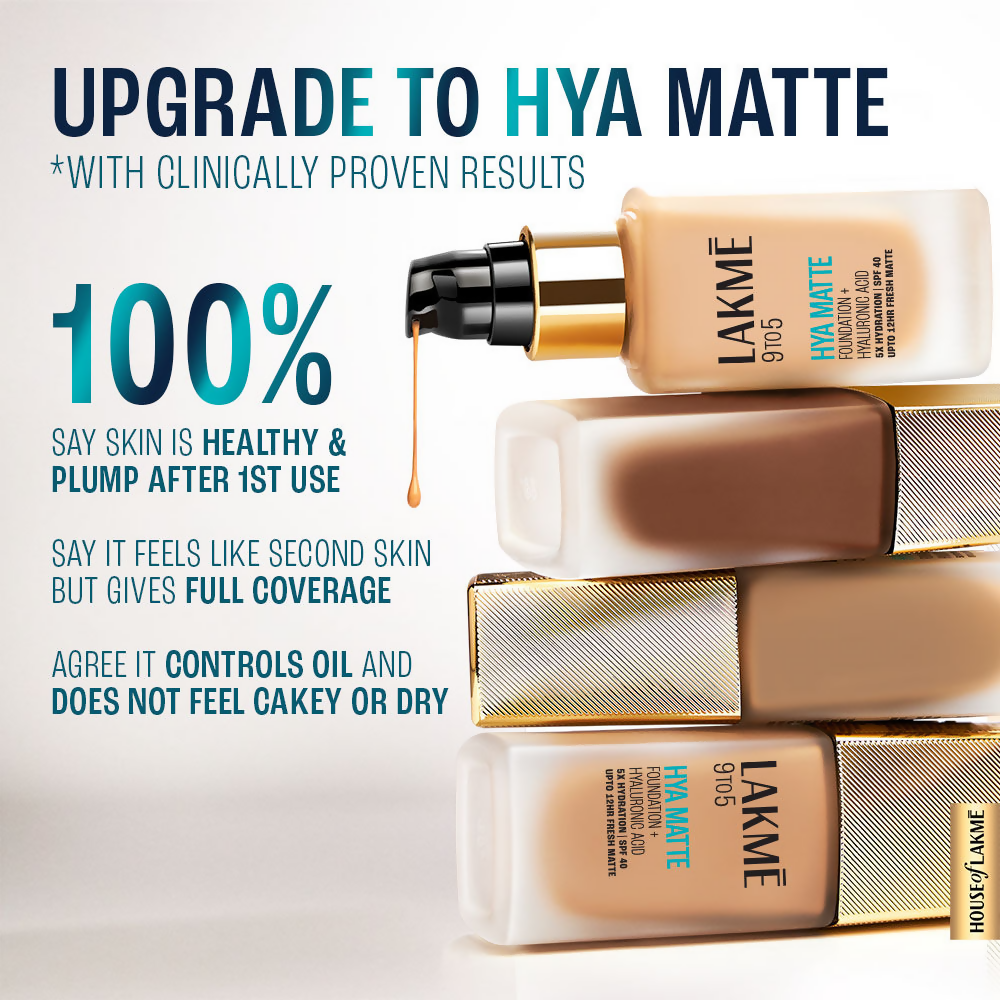 Lakme 9to5 Hya Matte Foundation + Hyaluronic Acid - Cool Tan
