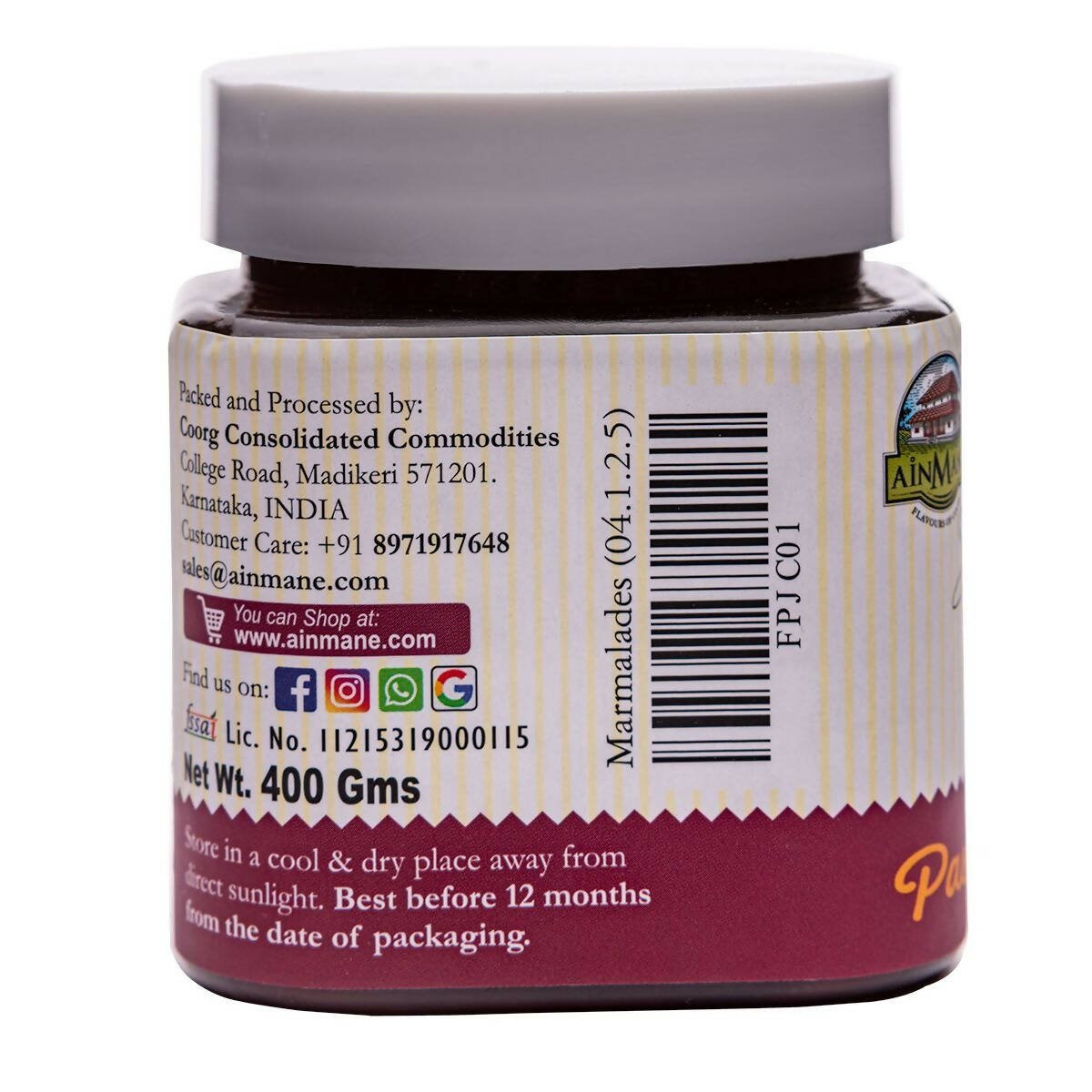Ainmane Passion Fruit Jam - Grab2buy