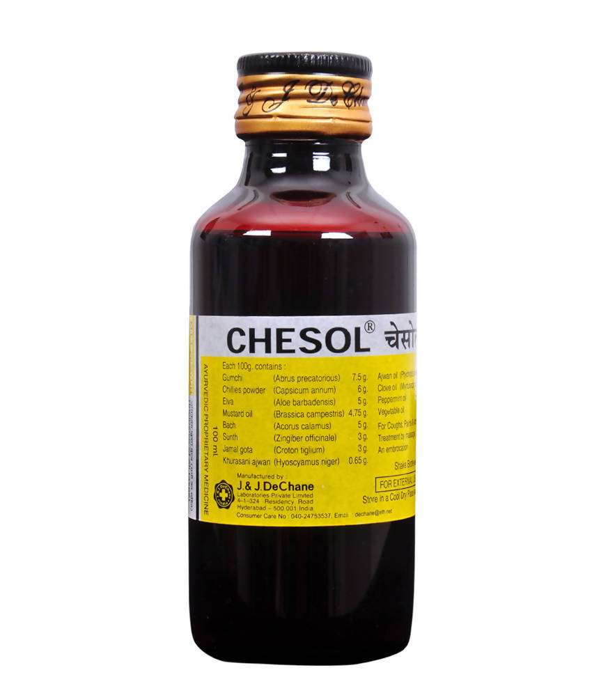 J & J Dechane Ayurvedic Chesol Oil 