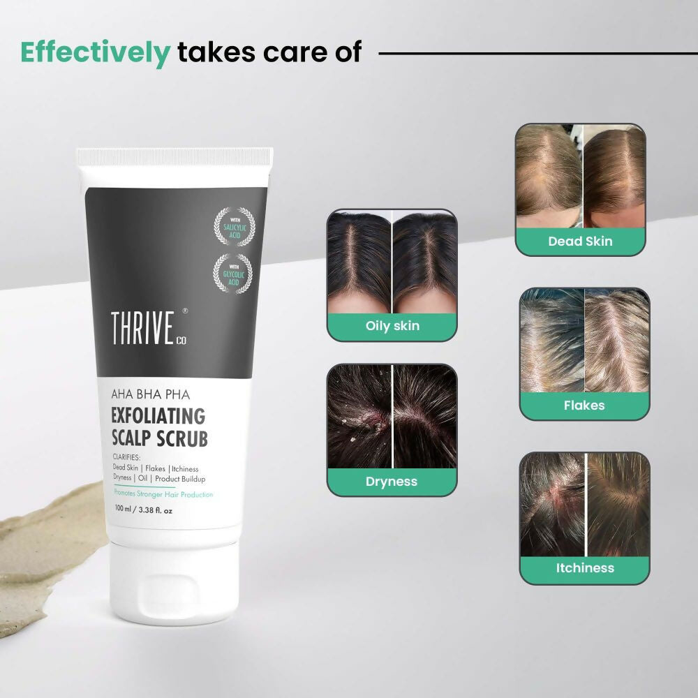 ThriveCo AHA BHA PHA Exfoliating Scalp Scrub 