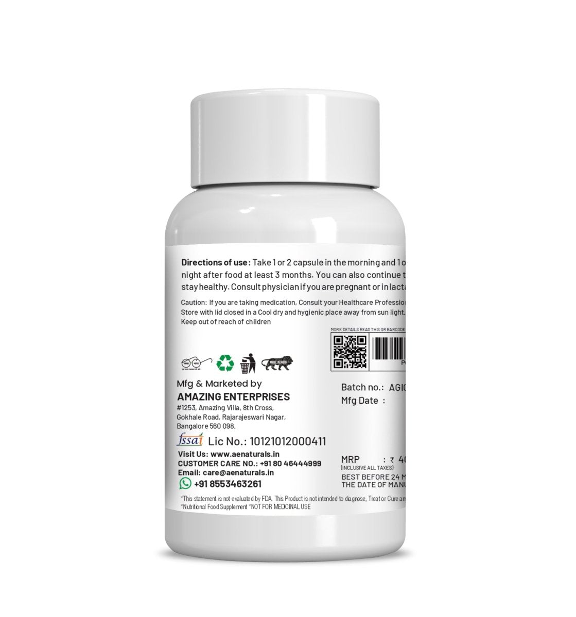 Ae Naturals Giloy Extract Capsules  Grab2Buy Ae Naturals Grab2Buy