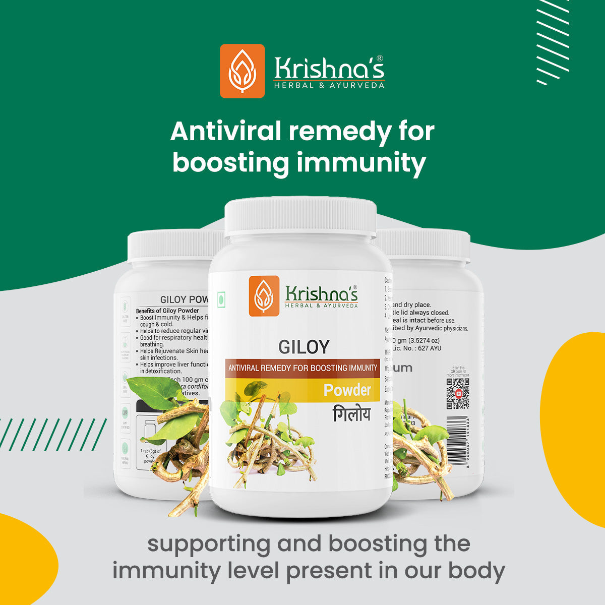 Krishna'S Herbal & Ayurveda Giloy Powder 