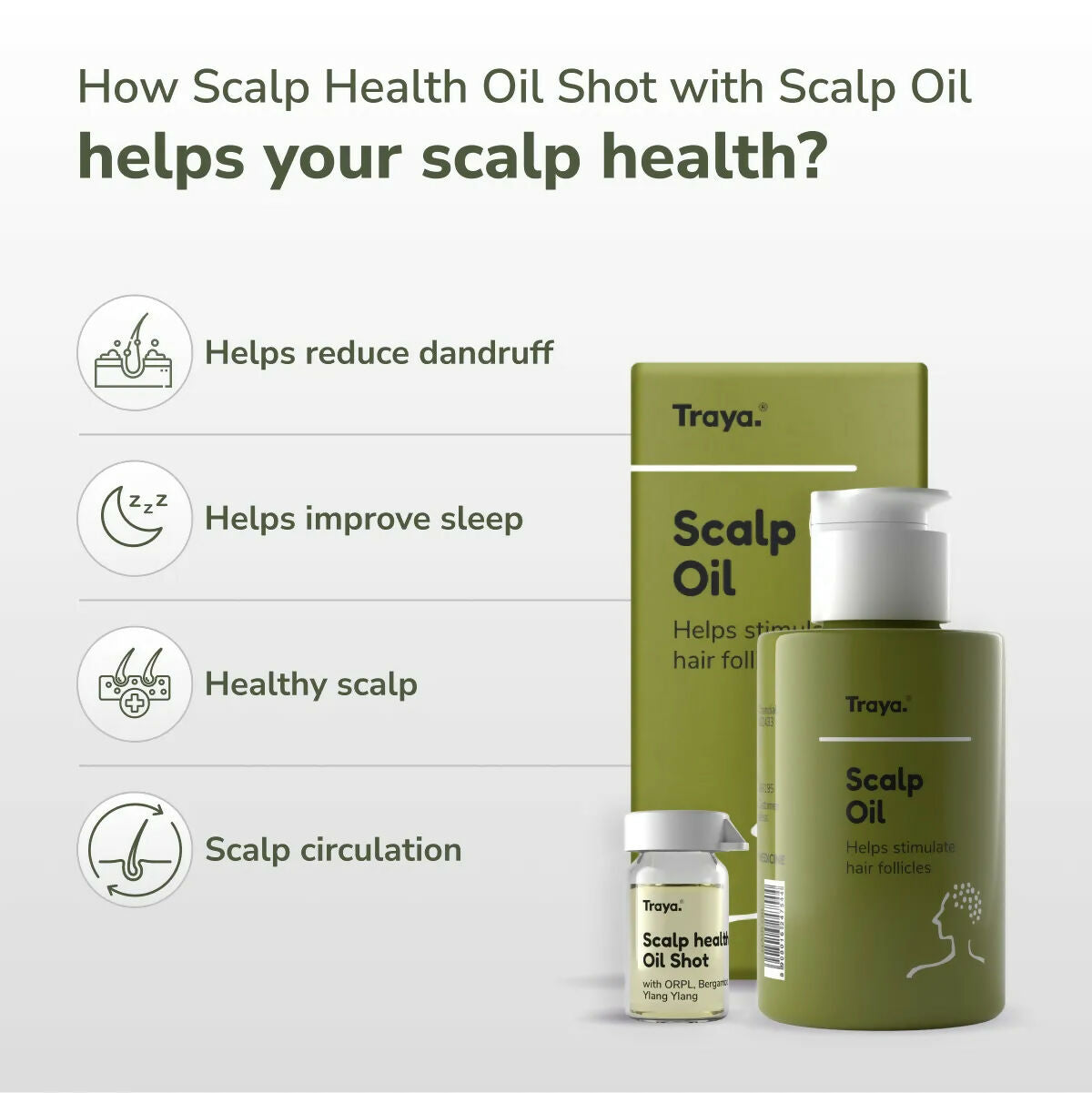 Traya Scalp Oil with Scalp Health Oil Shot  Grab2Buy Traya Grab2Buy