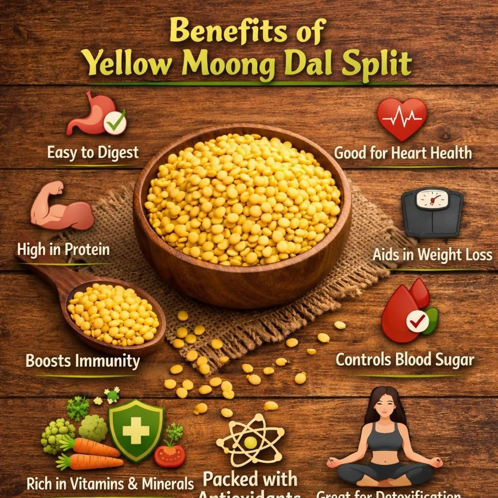 Village-Organica Yellow Moong Dal  Grab2Buy Village-Organica Grab2Buy