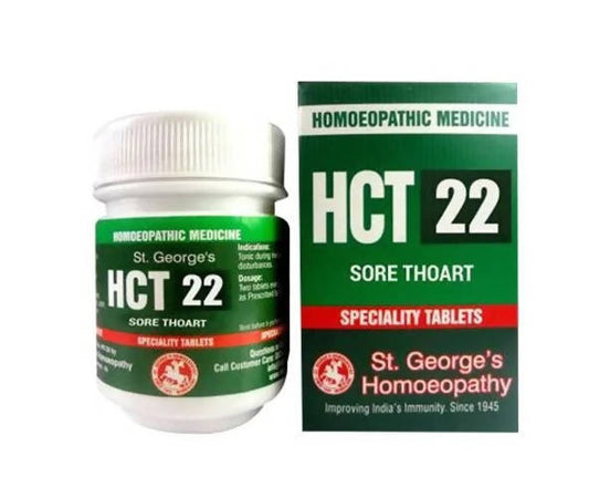 St. George’s Homeopathy HCT 22 Tablets – Homeopathic Complex Remedy for Wellness Support 