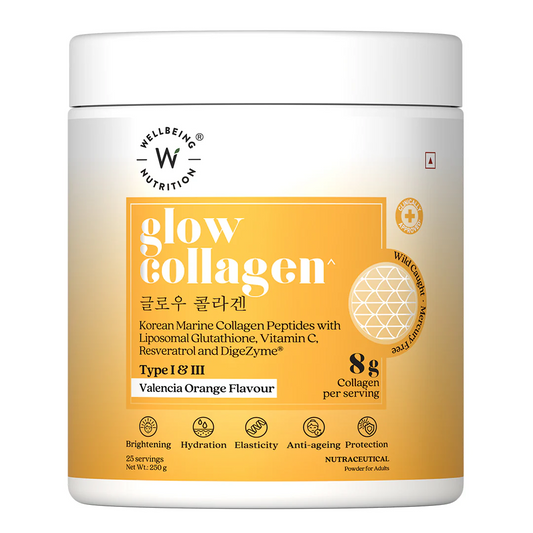 Wellbeing Nutrition Glow Korean Marine Collagen Peptides - Pina Colada Flavor  Grab2Buy Wellbeing Nutrition Grab2Buy