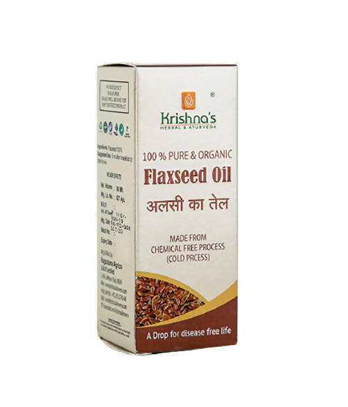 Krishna's Herbal & Ayurveda Flaxseed Oil 