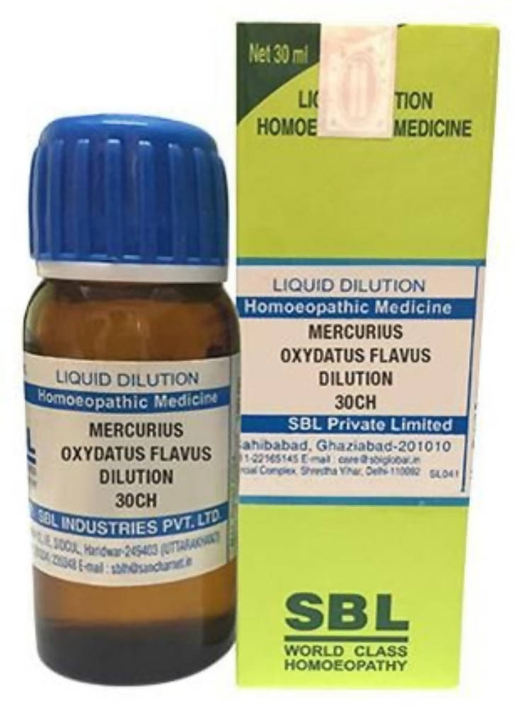 SBL Homeopathy Mercurius Oxydatus Flavus Dilution 