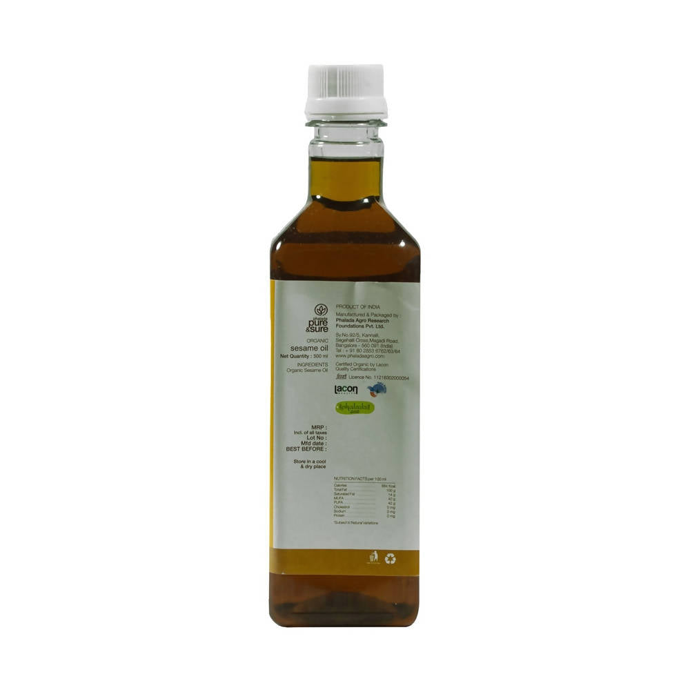 Pure & Sure Organic Cold Pressed Sesame Oil - Grab2buy