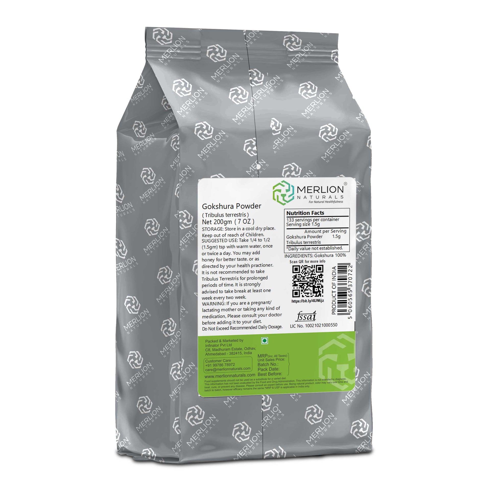 Merlion Naturals Gokshura Powder 