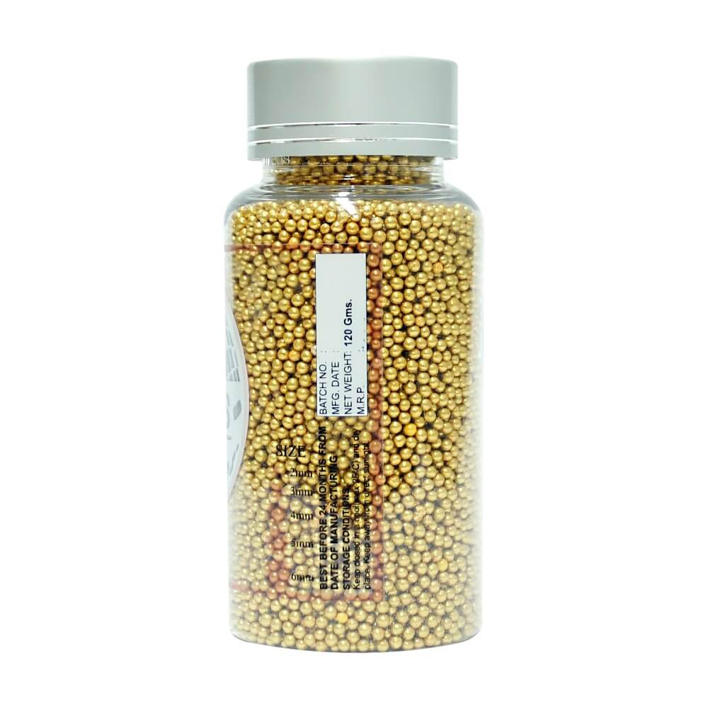 Confect Gold Disco Balls Sprinkles 2 MM
