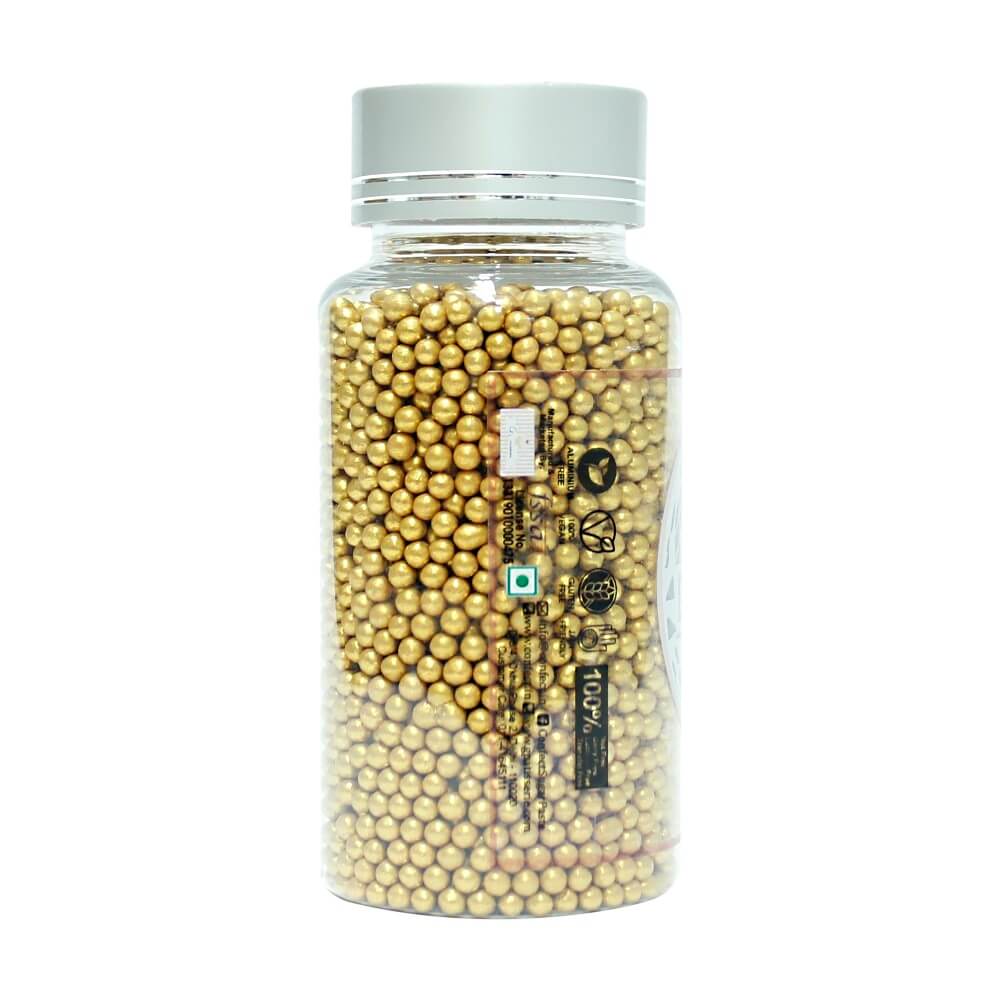 Confect Gold Disco Balls Sprinkles 3 MM
