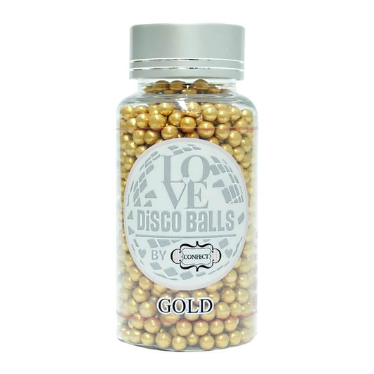 Confect Gold Disco Balls Sprinkles 5 MM