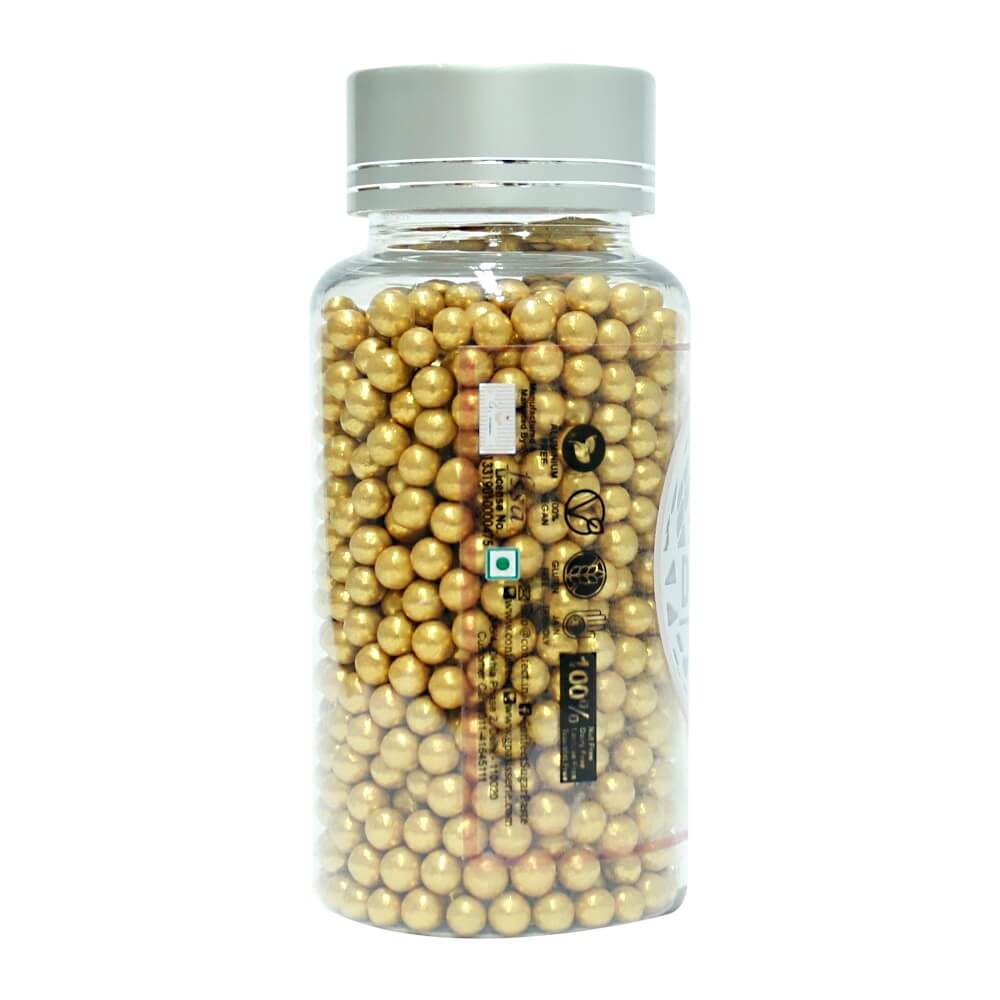 Confect Gold Disco Balls Sprinkles 5 MM
