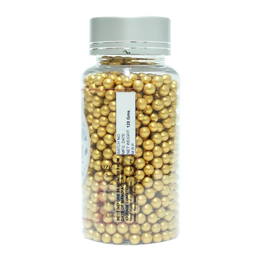 Confect Gold Disco Balls Sprinkles 5 MM