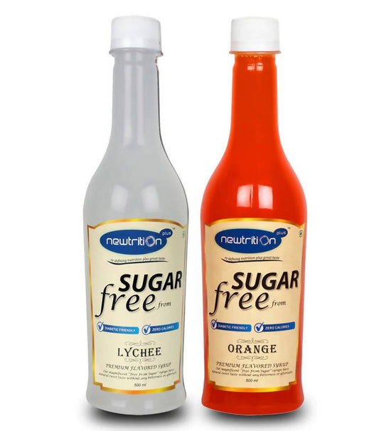 Newtrition Plus Sugar Free Lychee & orange Syrup 