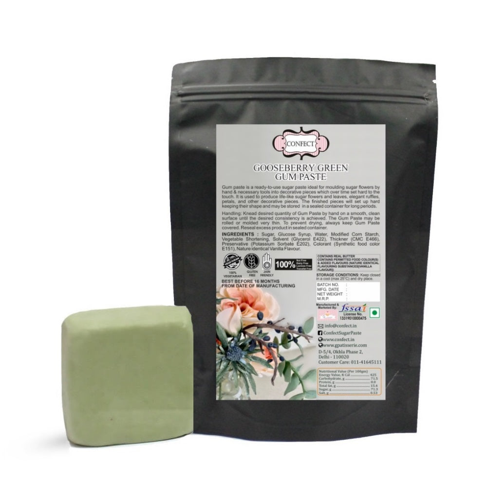 Confect Gooseberry Green | Edible Gum paste