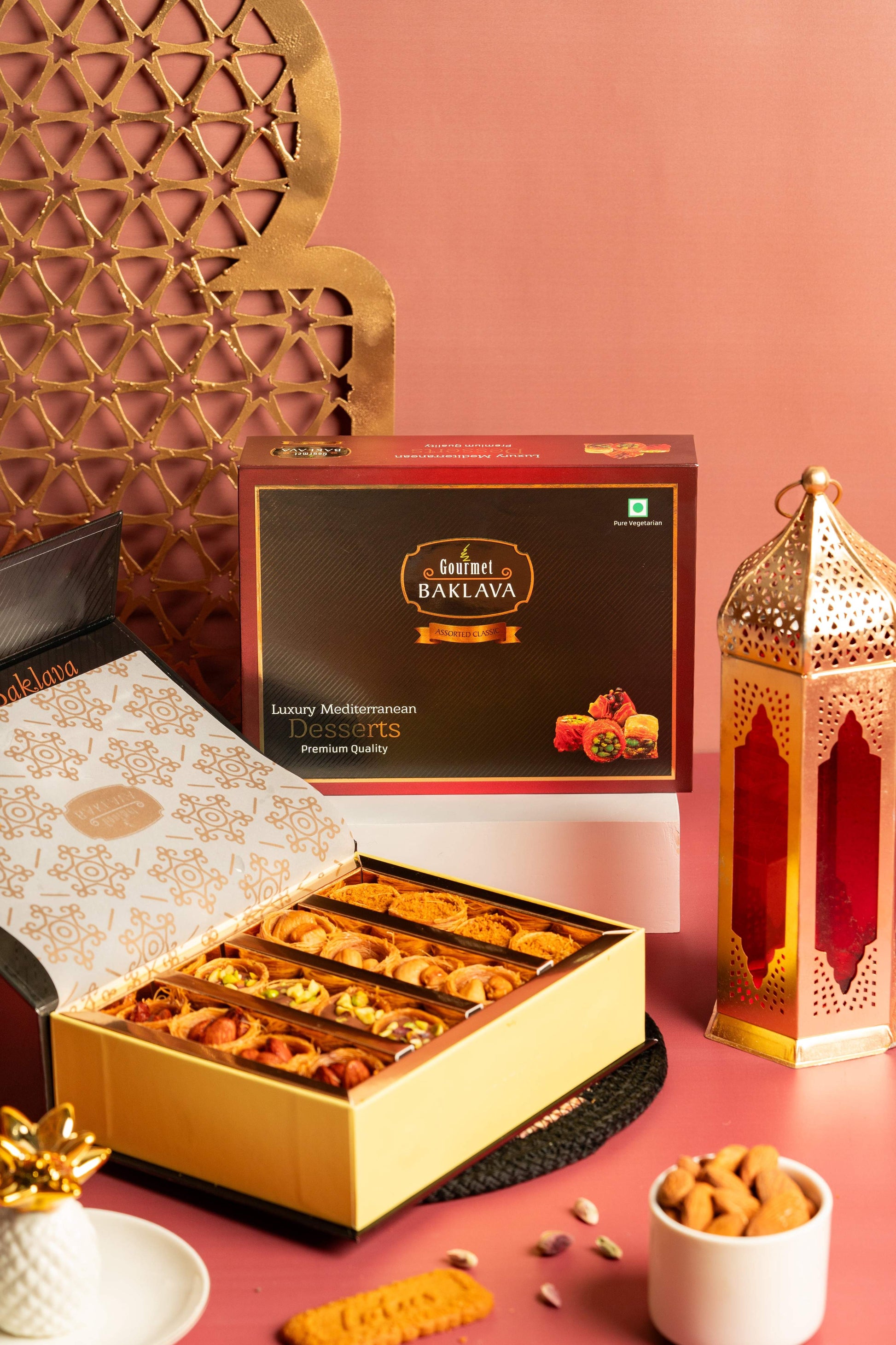 Gourmet Baklava Classic Gift Box Of Assorted Nest Baklava 