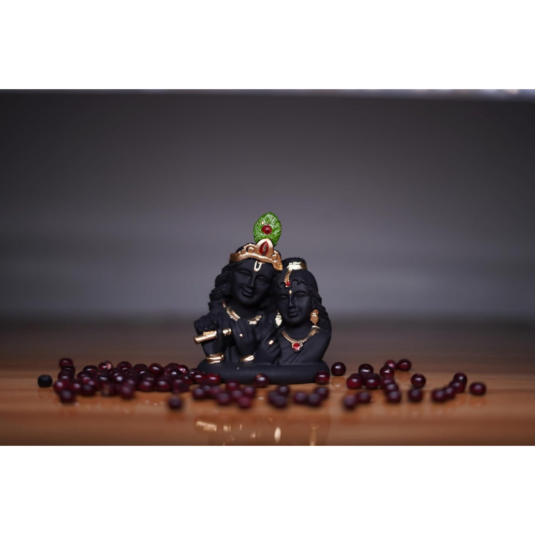 India Ka Bazar Lord Radha Krishna Idol - Gold & Black - Grab2buy
