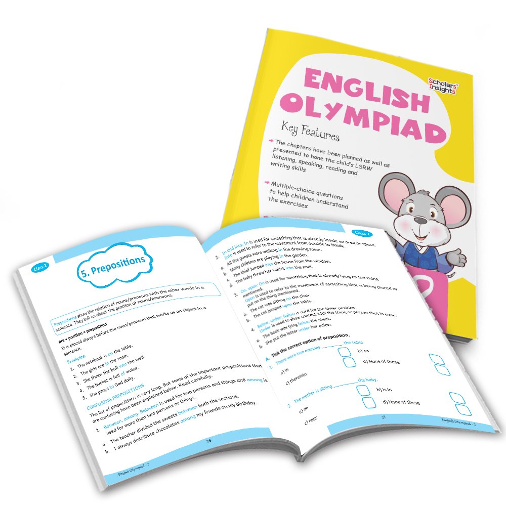 Grade 2 Ultimate English Combo Practice Workbooks Set of 4: Grammar, Writing Skills, Olympiad Prep, and Gear Up English| Ages 7-8 Years 