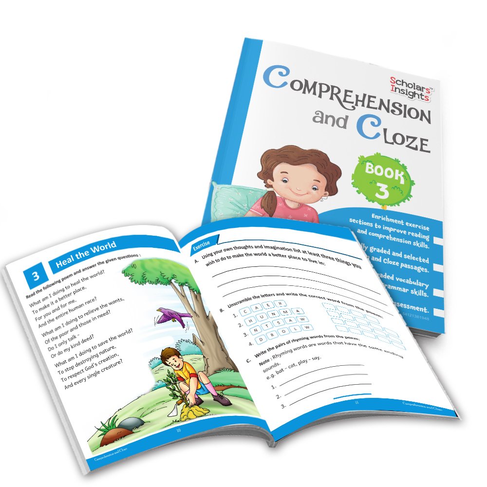 Grade 3 Ultimate English Combo Practice Workbooks Set of 4: Grammar, Writing Skills, Olympiad Prep, and Gear Up English| Ages 8-9 Years 