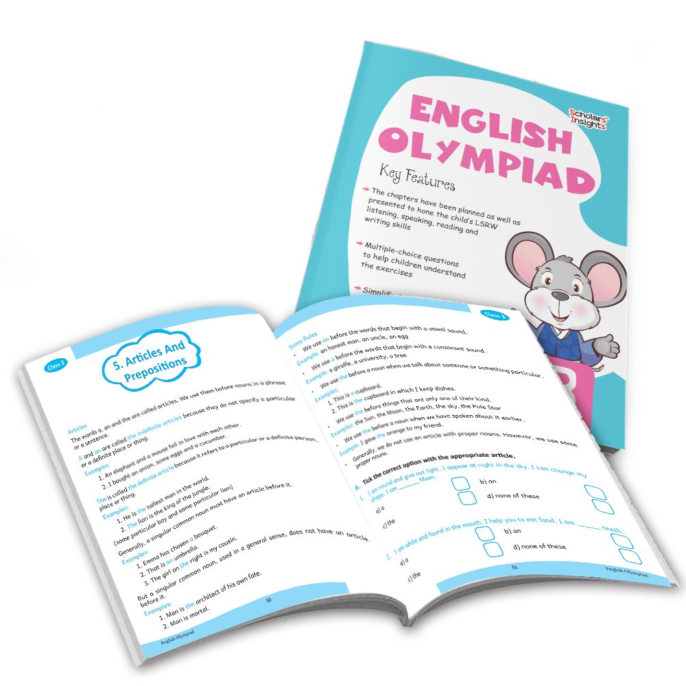 Grade 3 Ultimate English Combo Practice Workbooks Set of 4: Grammar, Writing Skills, Olympiad Prep, and Gear Up English| Ages 8-9 Years 