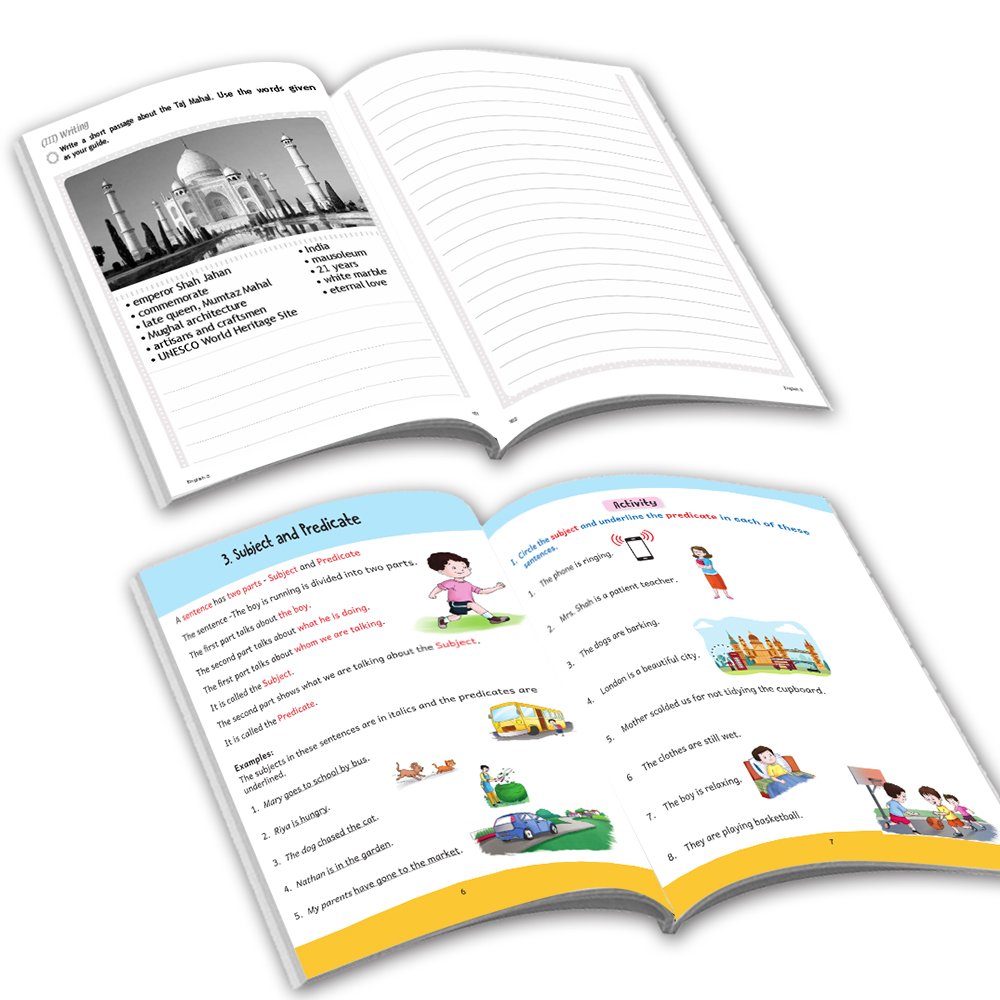 Grade 3 Ultimate English Combo Practice Workbooks Set of 4: Grammar, Writing Skills, Olympiad Prep, and Gear Up English| Ages 8-9 Years 