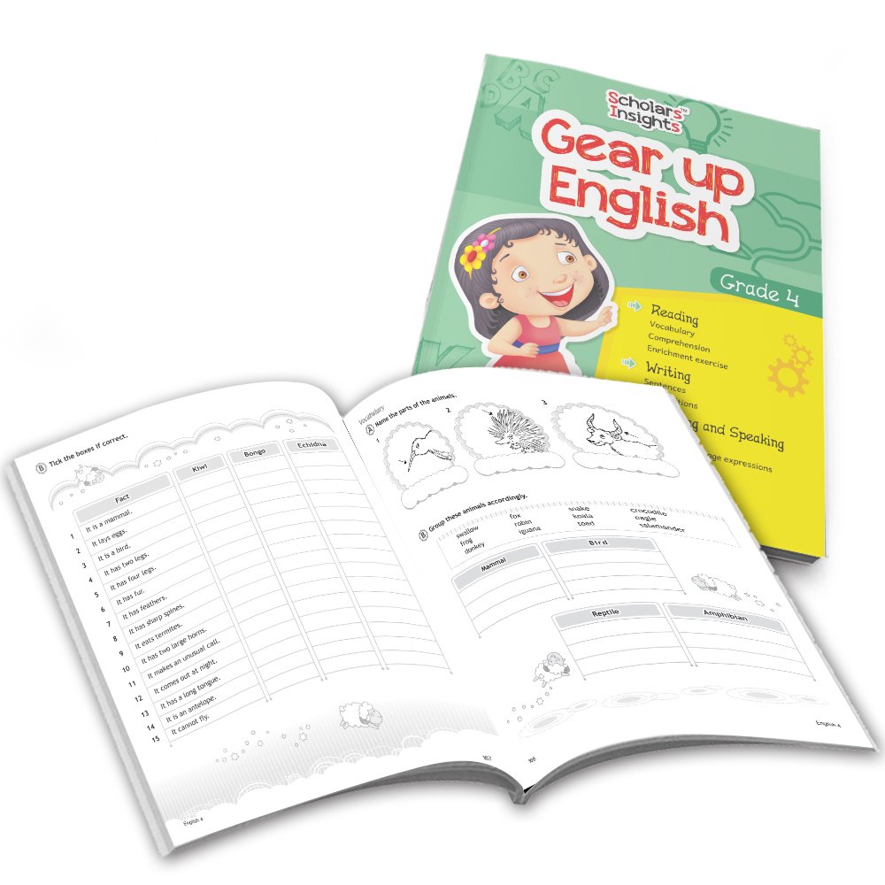 Grade 4 Ultimate English Combo Practice Workbooks Set of 4: NEP Based Interactive Grammar & Writing Skills, Olympiad Prep| Ages 8-10 Years 