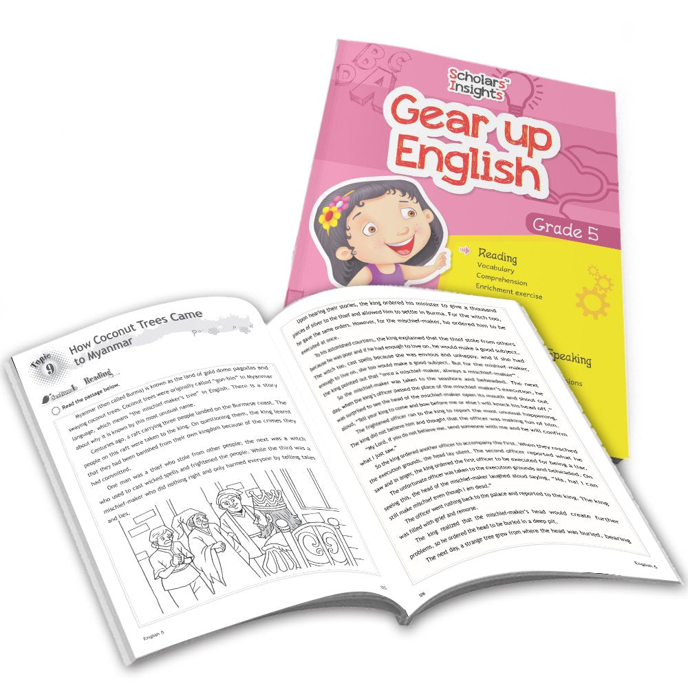 Grade 5 Ultimate English Combo Practice Workbooks Set of 4: NEP Based Interactive Grammar & Writing Skills, Olympiad Prep| Ages 10-11 Years 