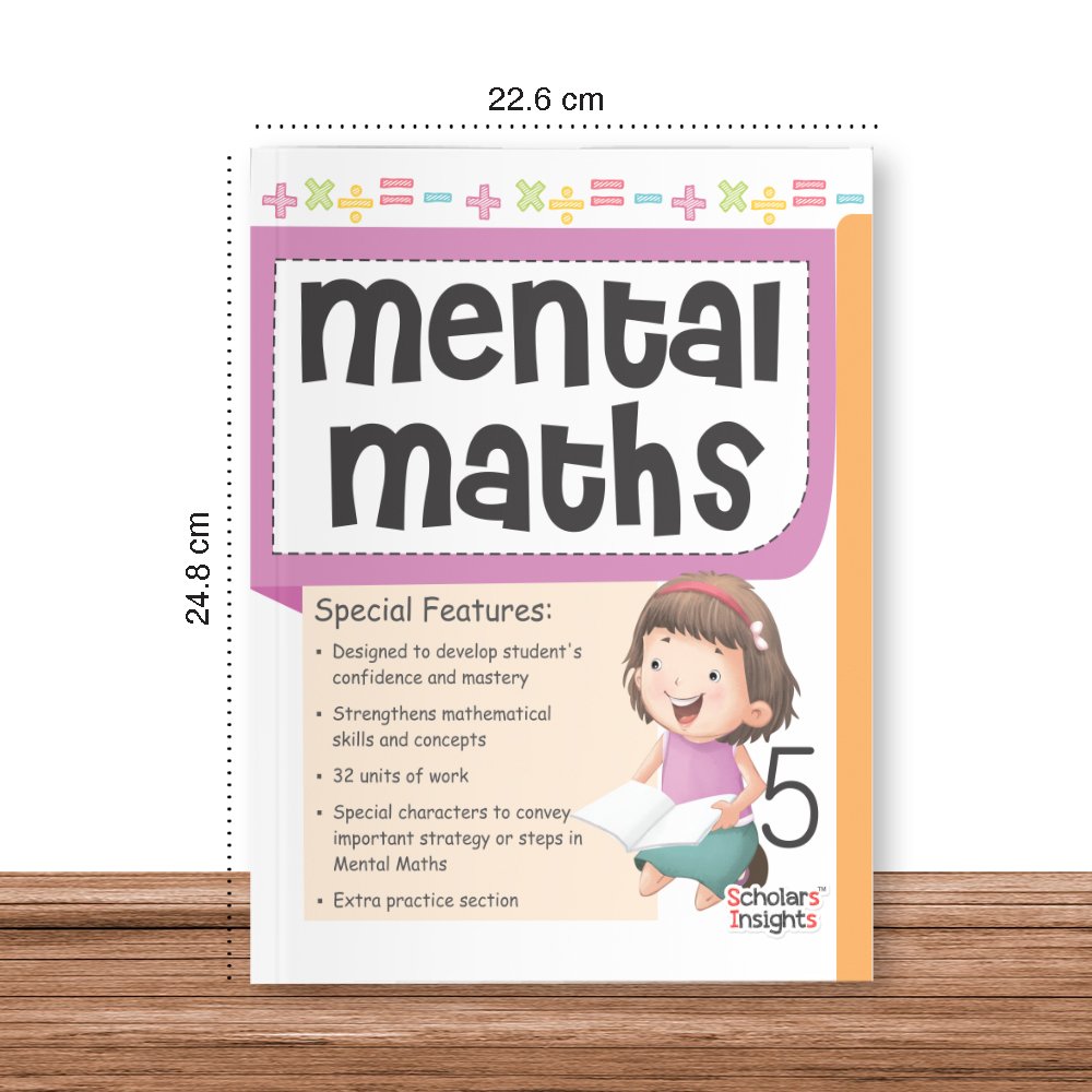 Grade 5 Comprehensive Learning with Mathematics Workbooks Set of 4 Ages 10-11 Years: Gear Up Math, Mental Math, Olympiad,Challenging Word Problems 