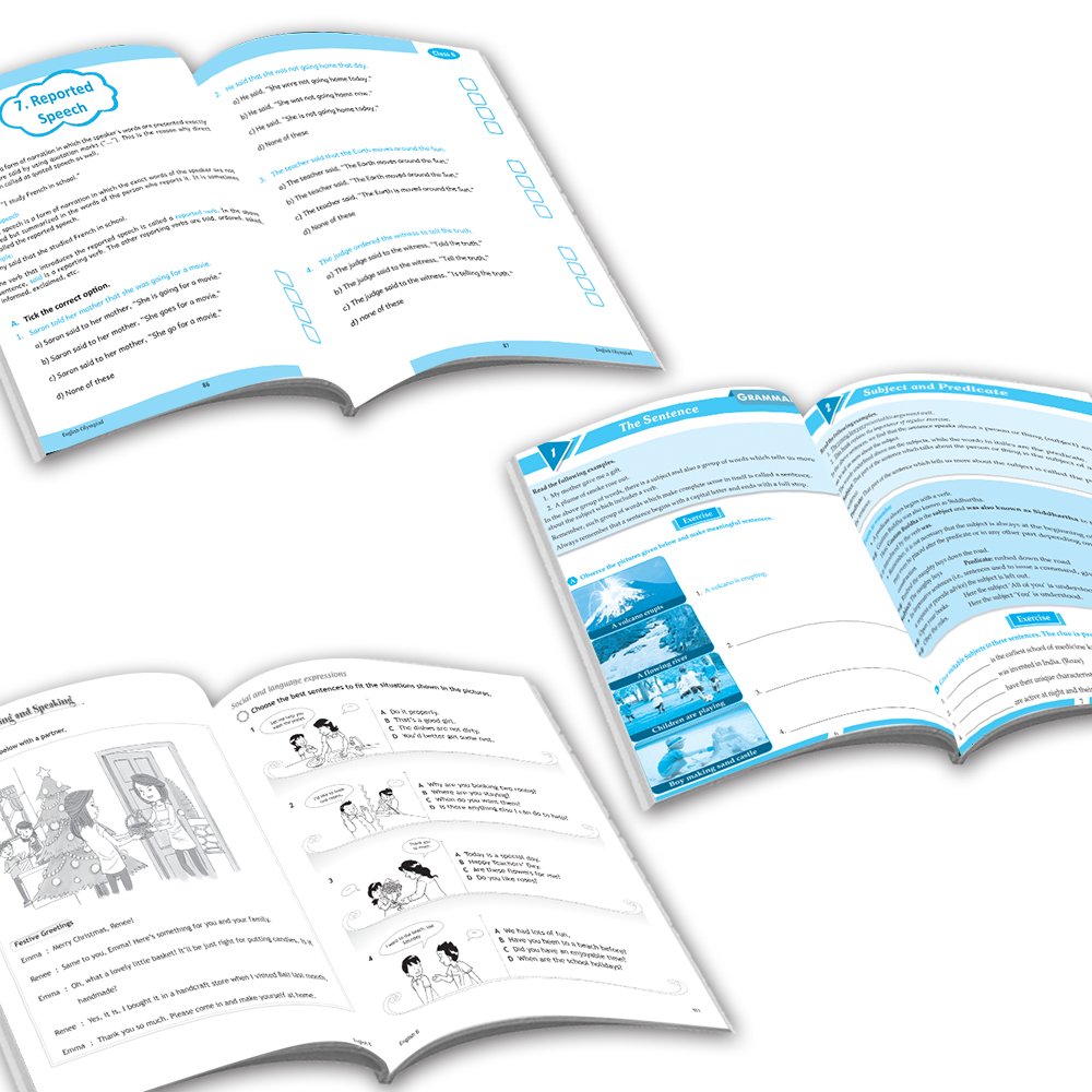 Grade 6 Ultimate English Combo Practice Workbooks Set of 3: NEP based Grammar, Writing Skills, Olympiad Prep, and Gear Up English| Ages 11-12 Years 