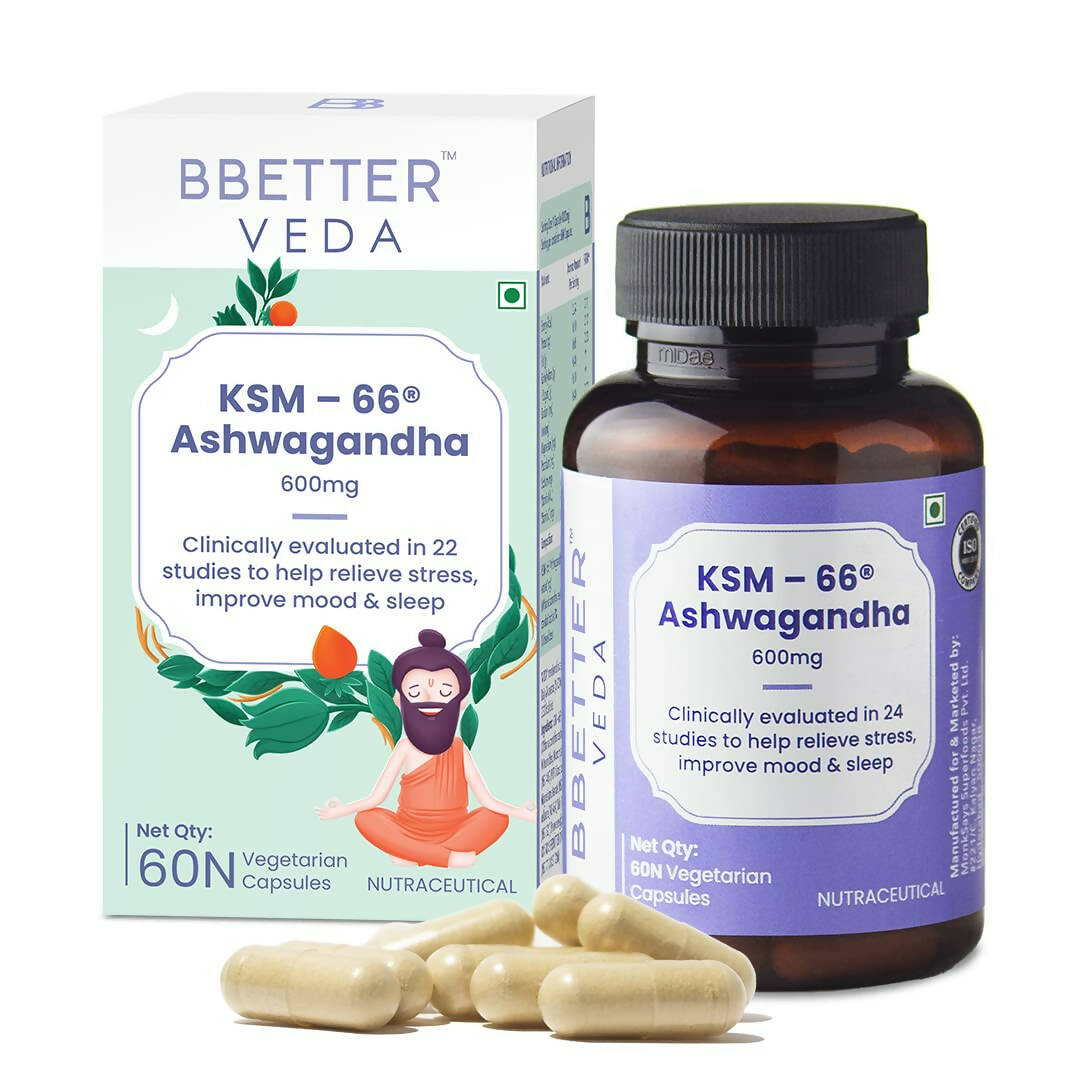 BBETTER Veda KSM 66 Ashwagandha Capsules - Grab2buy