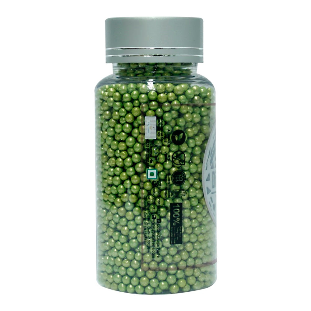 Confect Green Disco Balls Sprinkles 2 MM