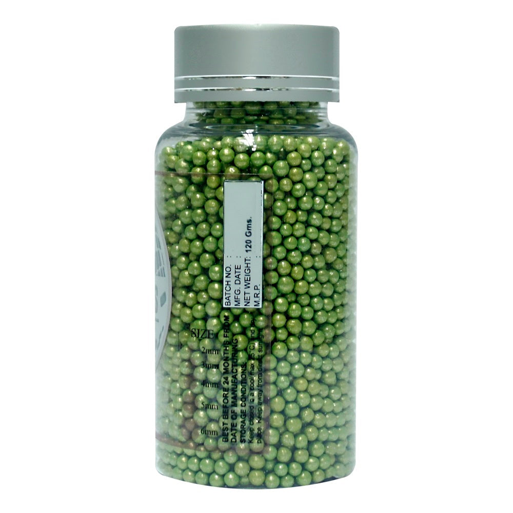 Confect Green Disco Balls Sprinkles 2 MM