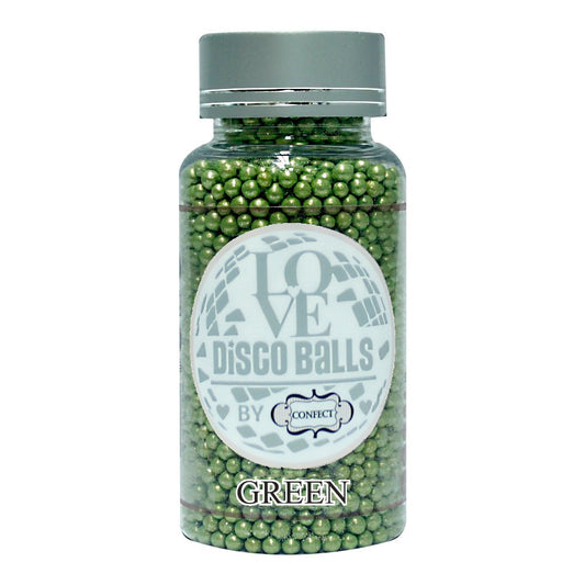 Confect Green Disco Balls Sprinkles 6 MM
