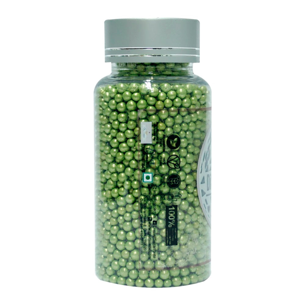 Confect Green Disco Balls Sprinkles 6 MM