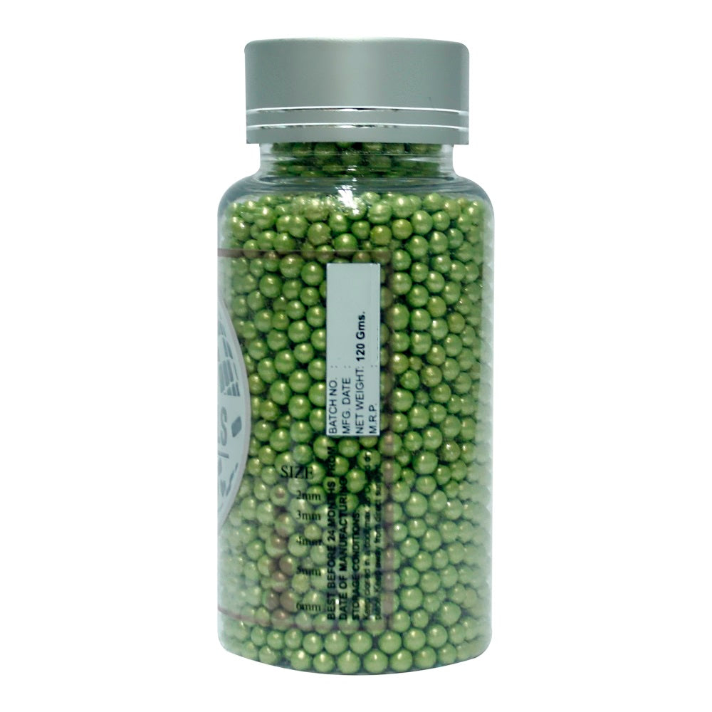 Confect Green Disco Balls Sprinkles 6 MM