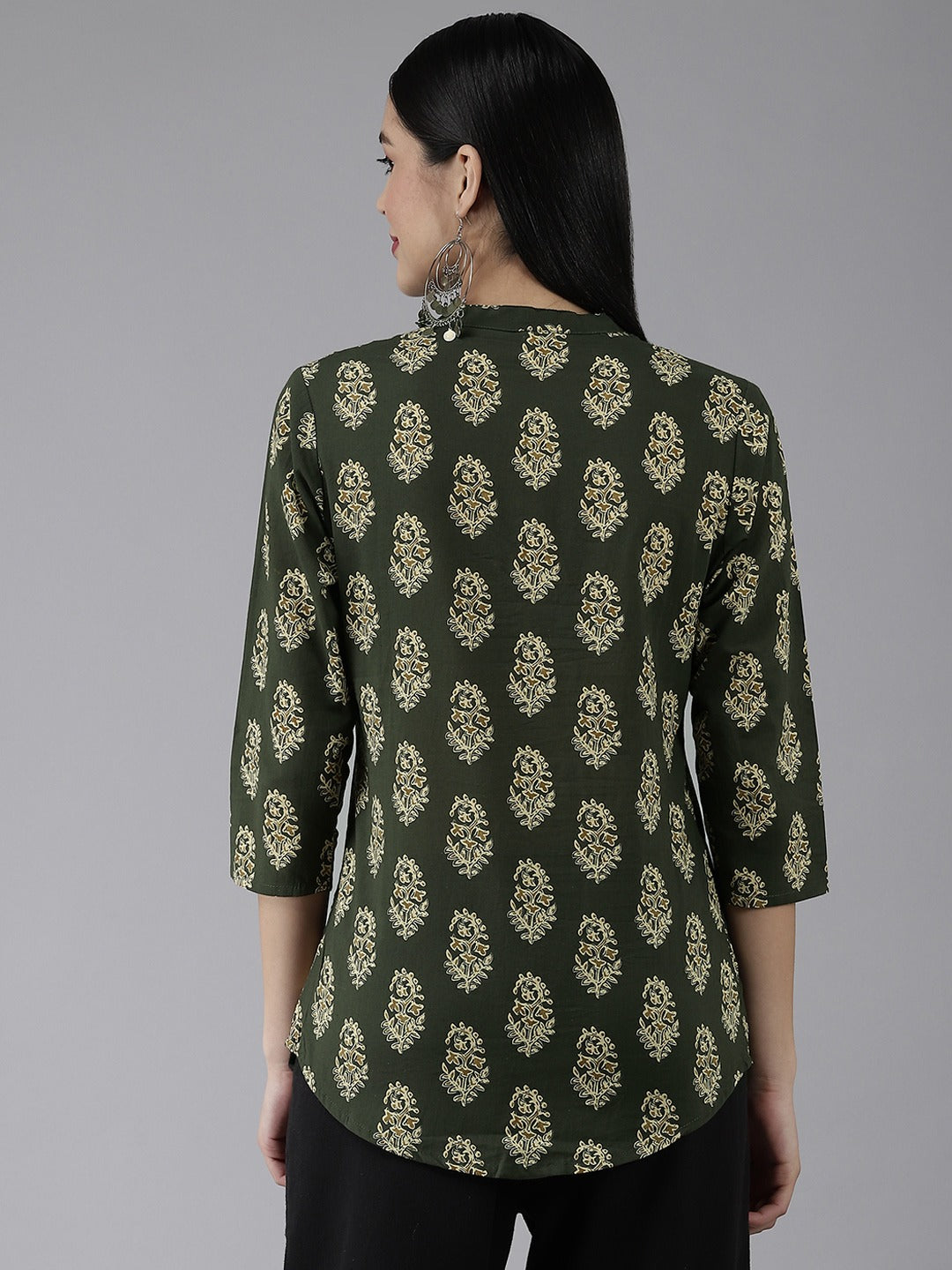 Yufta Green Printed Top  Grab2Buy Yufta Grab2Buy