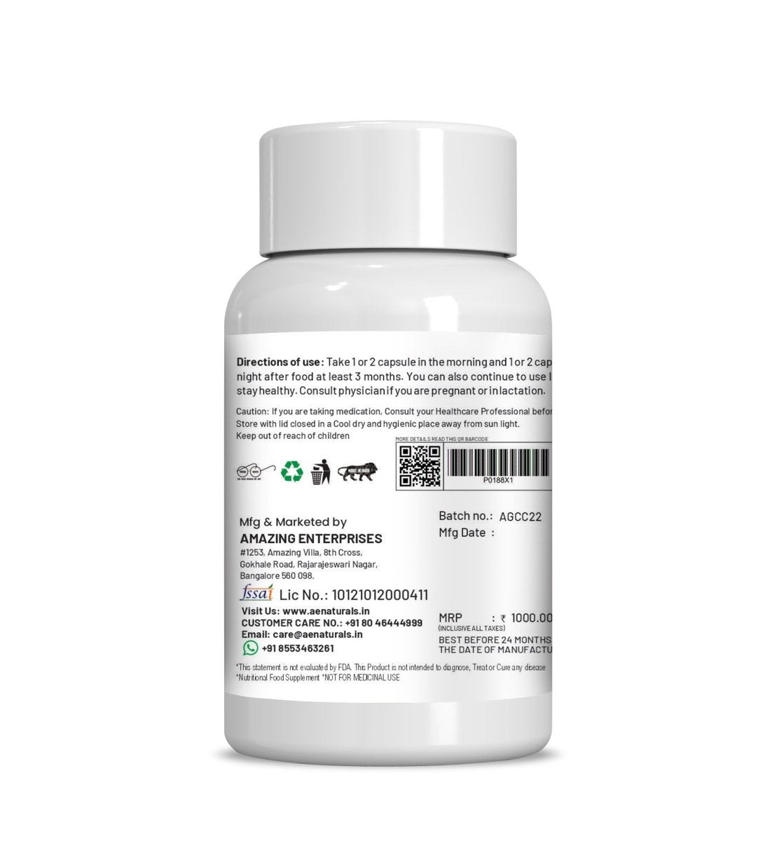 Ae Naturals Green Coffee Bean Extract Capsules - Grab2buy