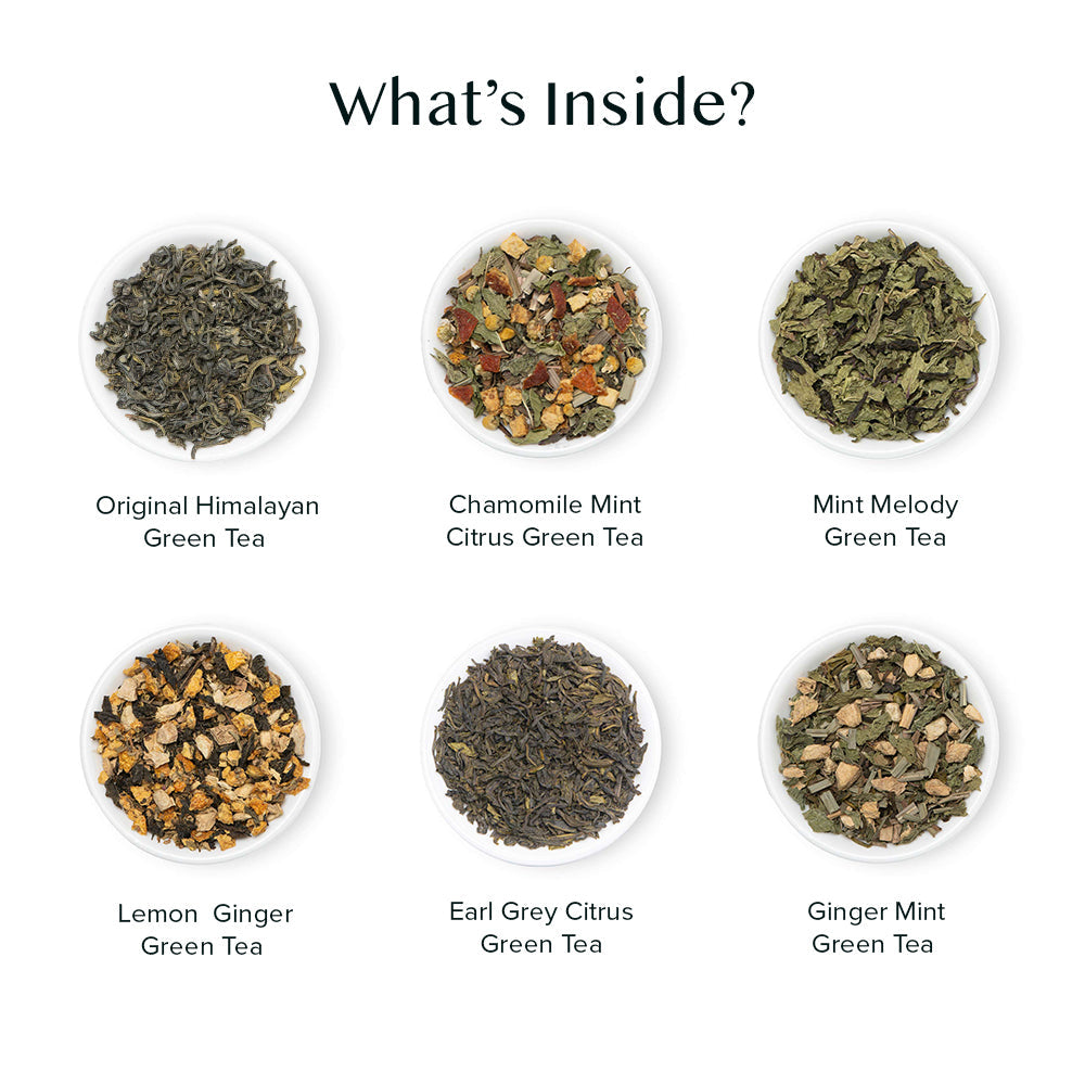 Green Tea Assortment, Gift Set, 36 Teas 