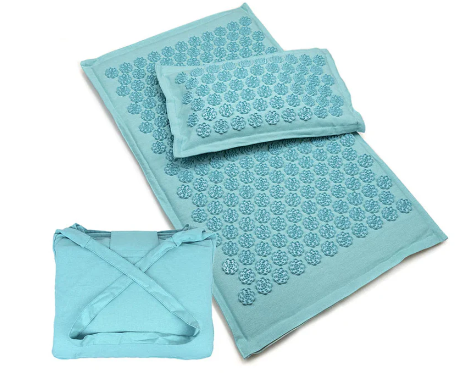 SG | Acupressure Mat, Bag and Pillow Set | Sky Blue 