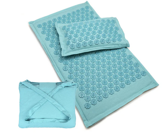 SG | Acupressure Mat, Bag and Pillow Set | Sky Blue 