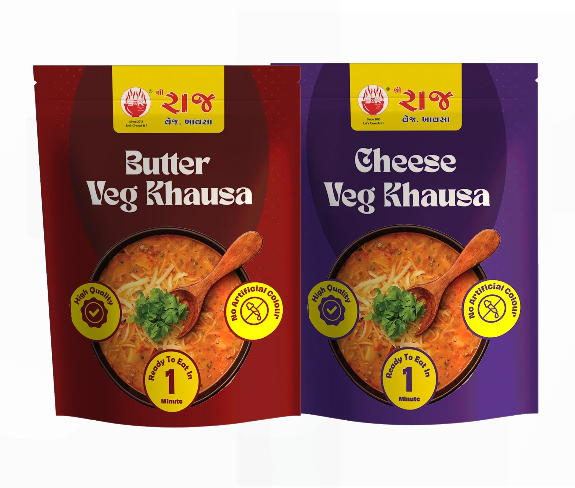 2 Khausa combo (1 Butter + 1 Cheese) 