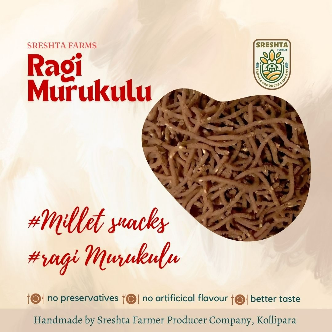 Sreshta Farms Ragi Murukulu 