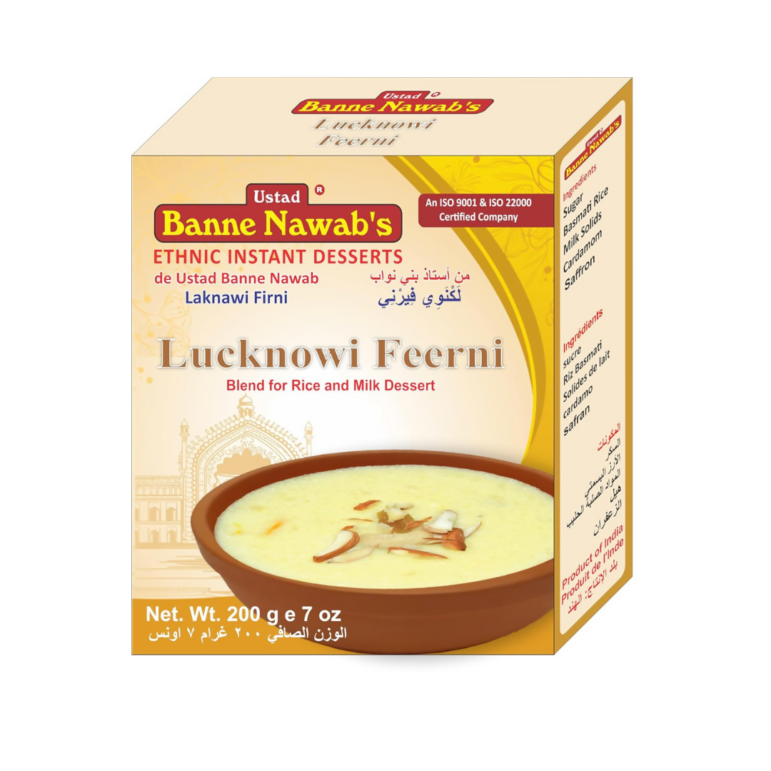Ustad Banne Nawab's Lucknowi Feerni, Blend for Rice & Milk ,Ethnic Instant Dessert  Grab2Buy Ustad Banne Nawab's Grab2Buy
