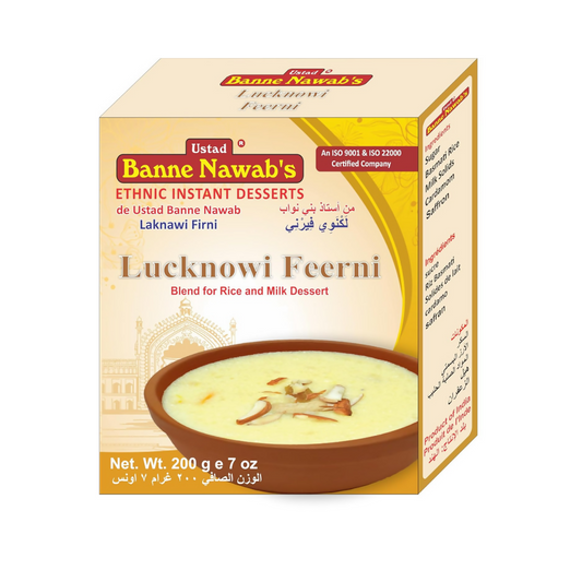 Ustad Banne Nawab's Lucknowi Feerni, Blend for Rice & Milk ,Ethnic Instant Dessert  Grab2Buy Ustad Banne Nawab's Grab2Buy
