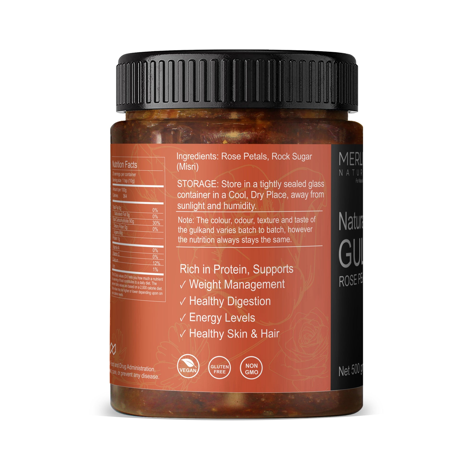 Merlion Naturals Rose Petals Jam - Gulkand - Grab2buy