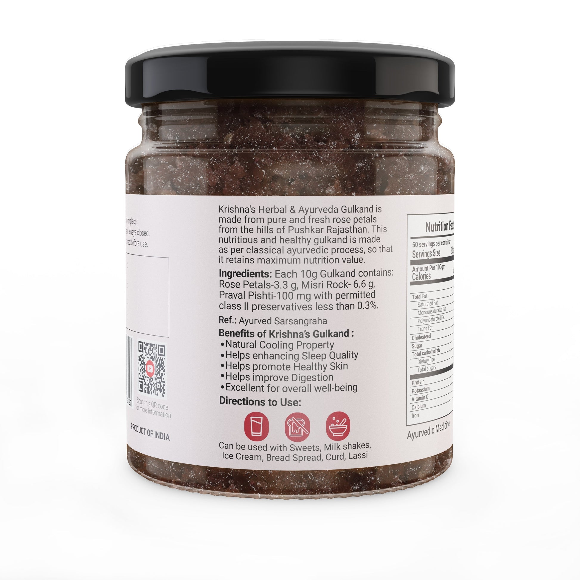 Krishna'S Herbal & Ayurveda Gulkand 